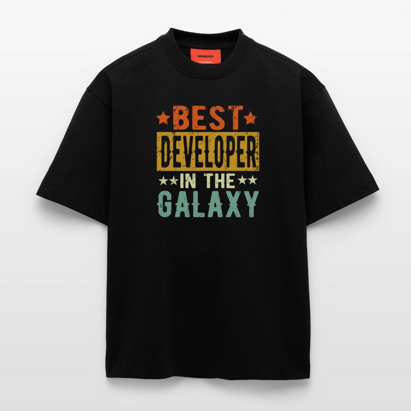 Best Developer ever Developer Gift Heavyweight T-Shirt - made by SPREAD 