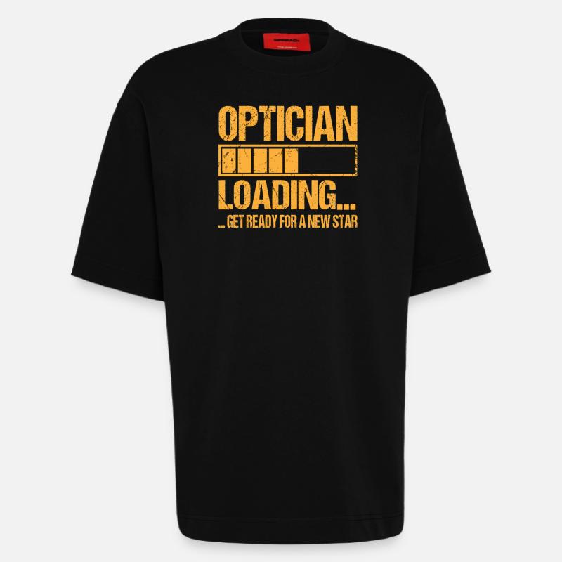 Optiker loading Optiker Ausbildung - Heavyweight T-Shirt - made by SPREAD  - SOLID BLACK