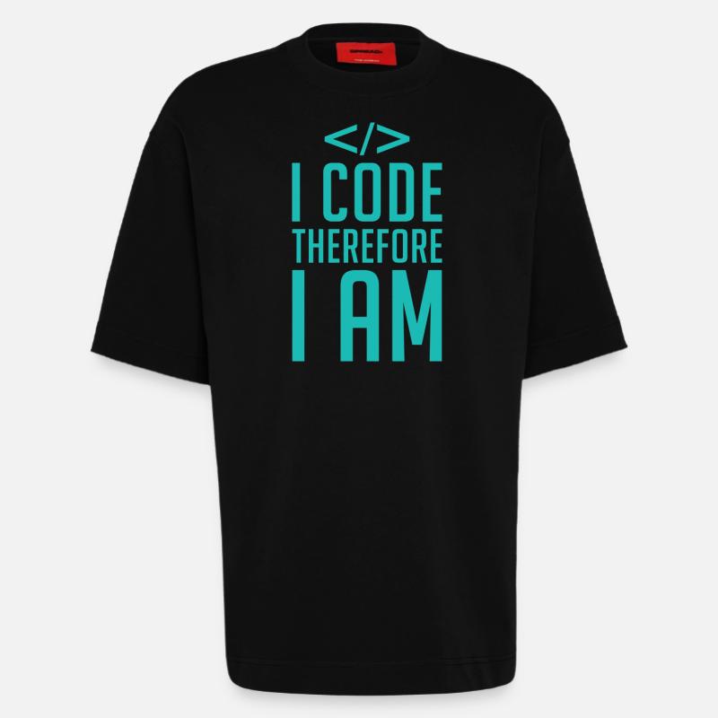 Programmierer Entwickler Coder Code - Heavyweight T-Shirt - made by SPREAD  - SOLID BLACK