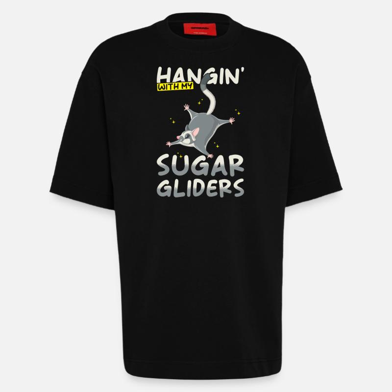 Sugar Glider Spruch - Heavyweight T-Shirt - made by SPREAD - SOLID BLACK
