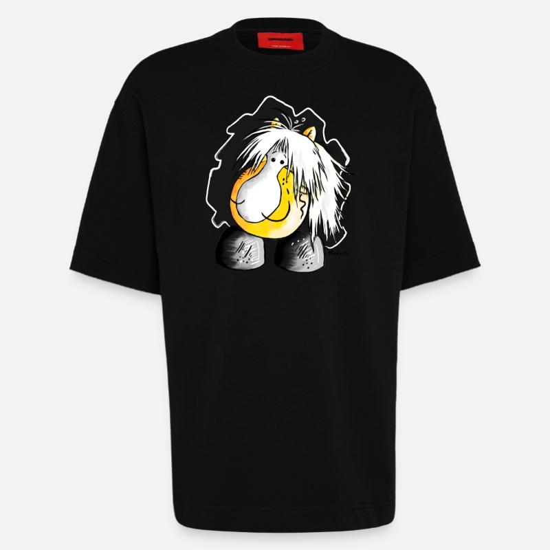 Haflinger - Hafi - Pferd - Heavyweight T-Shirt - made by SPREAD  - SOLID BLACK