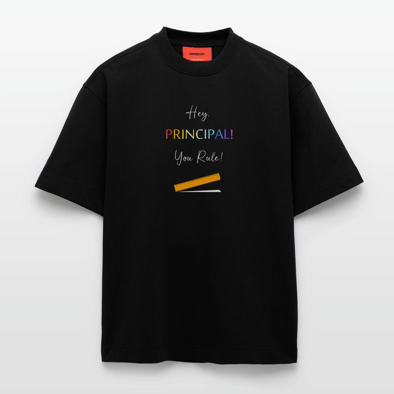 Dyrektor szkoły Dyrektor szkoły Ekologiczna koszulka oversize z grubego materiału wyprodukowana w UE