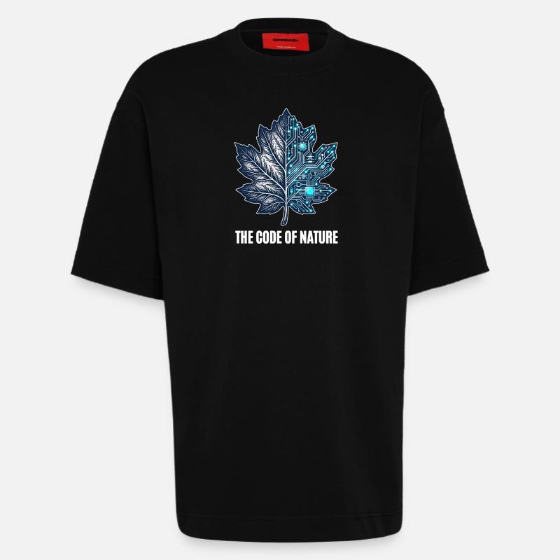 Le Code de la nature - T-shirt bio épais oversize fabriqué en UE - SOLID BLACK