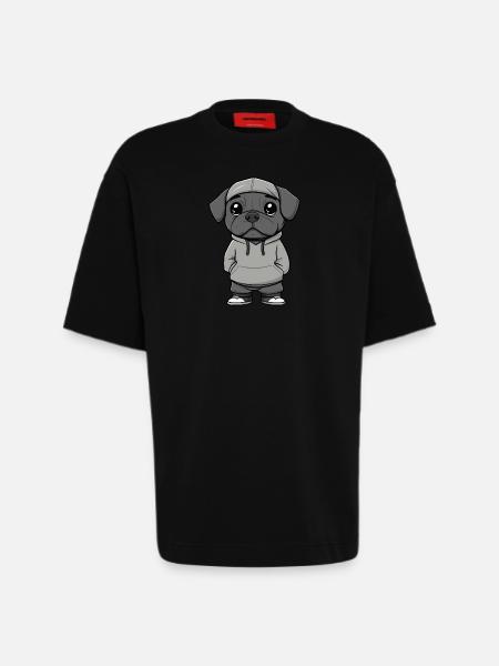 Mastiff Dog Funny - Heavyweight T-Shirt - made by SPREAD  - SOLID BLACK