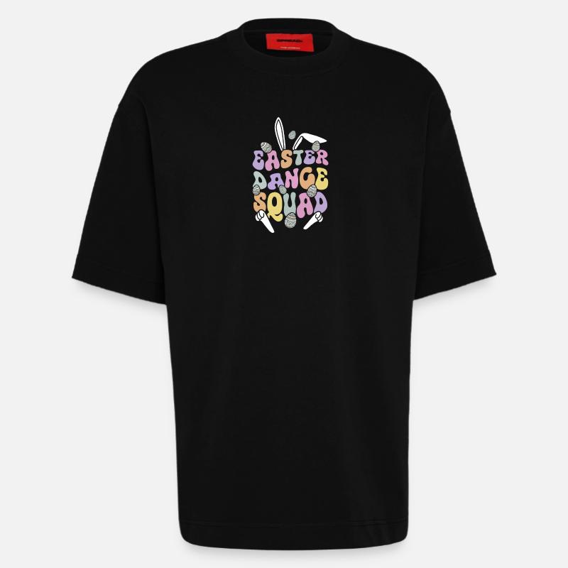 Easter dance squad Easter Day - Heavyweight T-Shirt - made by SPREAD  - SOLID BLACK