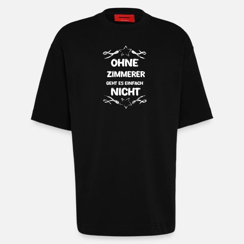 Zimmerer Zimmerer - Heavyweight T-Shirt - made by SPREAD  - SOLID BLACK