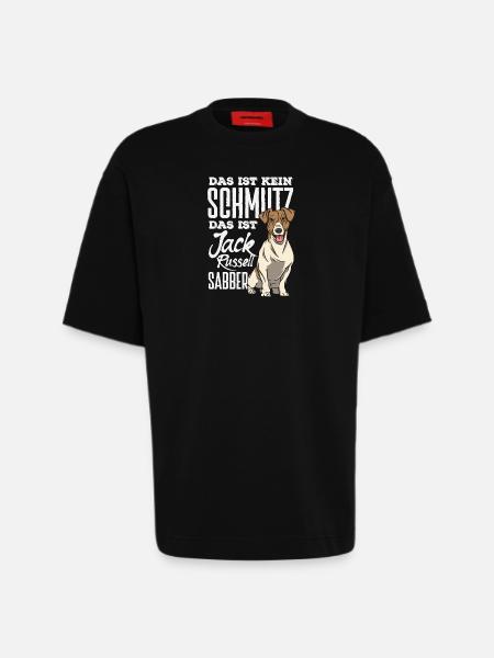 Funny Jack Russell Owner Gift - Heavyweight T-Shirt - made by SPREAD - SOLID BLACK