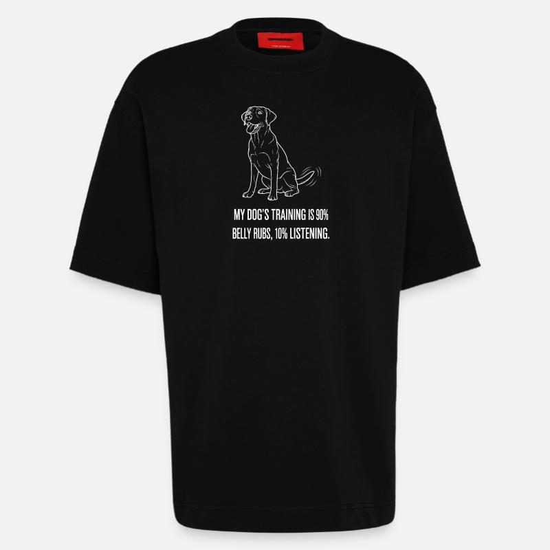Trening med crawl - Heavyweight Oversized Organic T-skjorte produsert i EU - SOLID BLACK