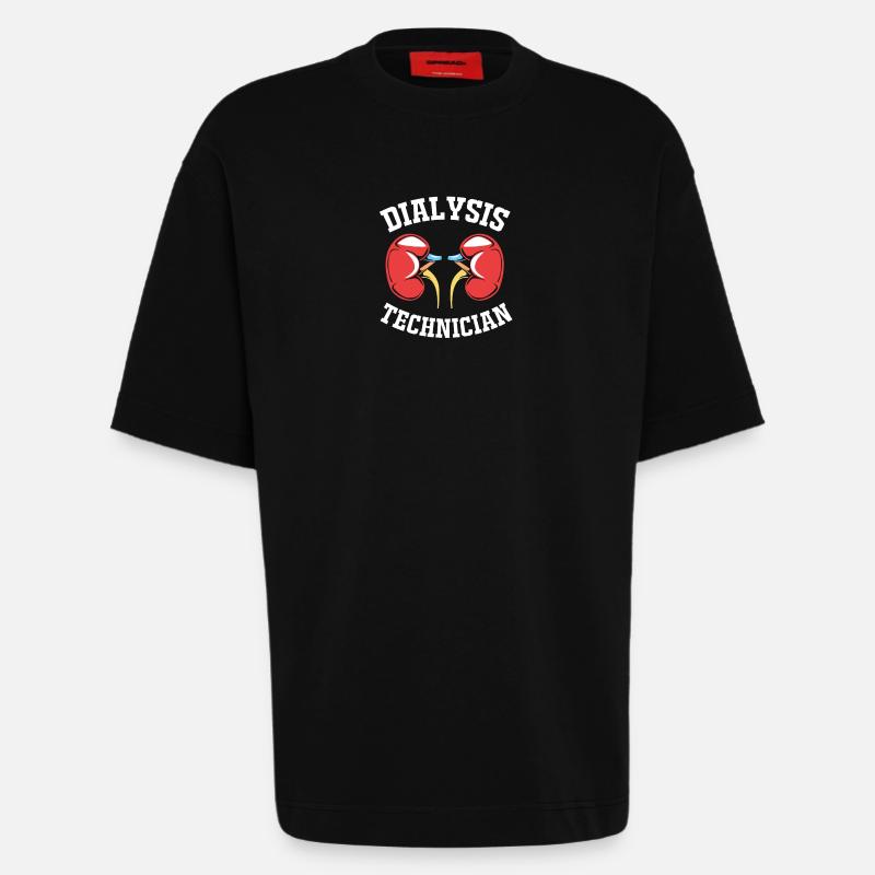 Dialyse-Techniker - Heavyweight T-Shirt - made by SPREAD  - SOLID BLACK