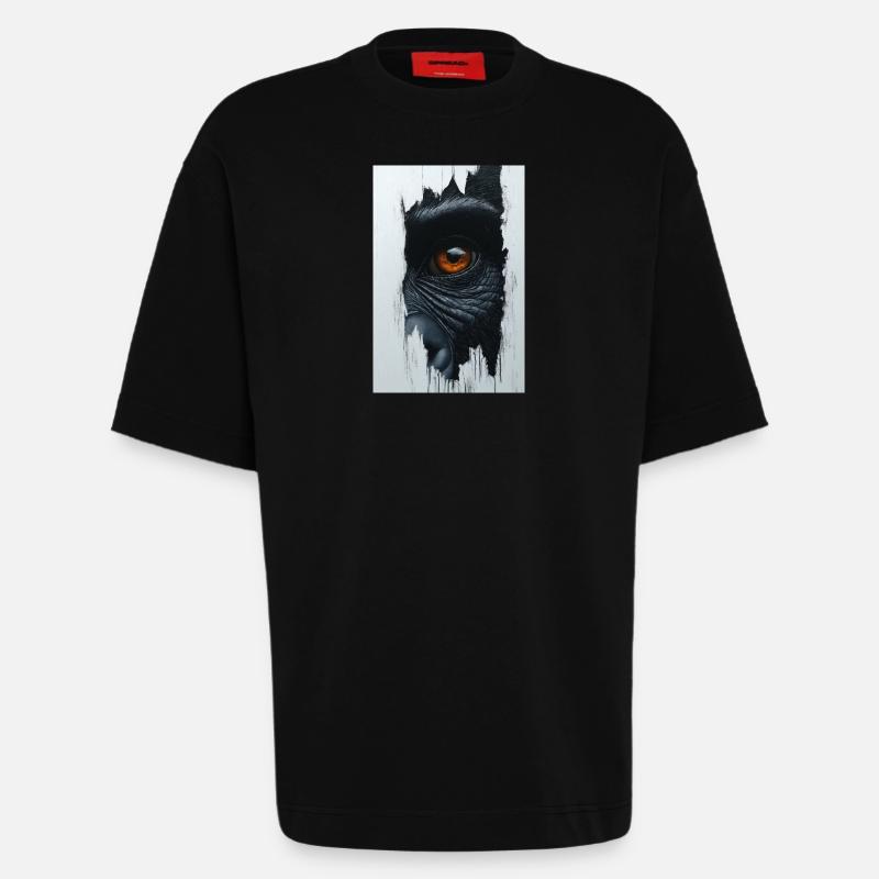 Durchdringender Urblick - Heavyweight T-Shirt - made by SPREAD - SOLID BLACK