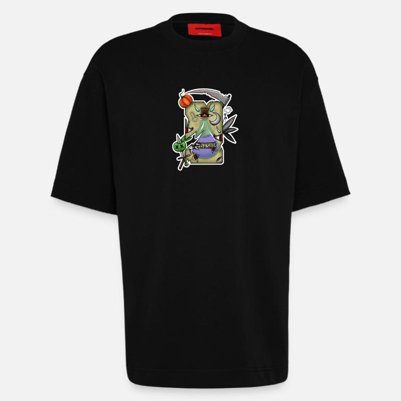 Halloween-Gift-Tarot! - Heavyweight T-Shirt - made by SPREAD - SOLID BLACK
