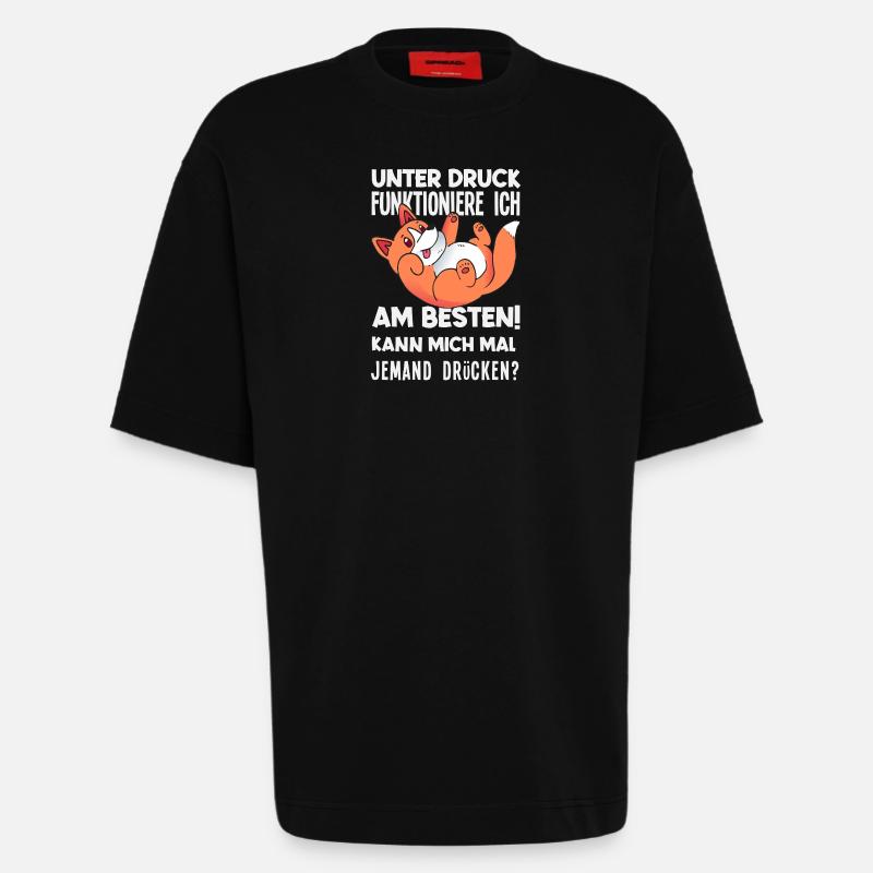I function best under pressure - Heavyweight T-Shirt - made by SPREAD  - SOLID BLACK