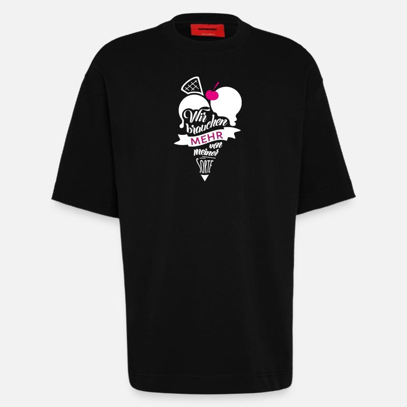 Meine Sorte - Heavyweight T-Shirt - made by SPREAD  - SOLID BLACK