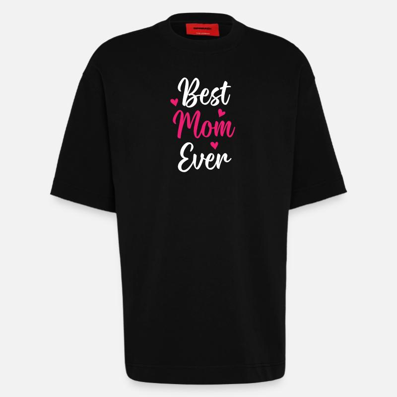 Beste Mutter aller Zeiten - Heavyweight T-Shirt - made by SPREAD  - SOLID BLACK