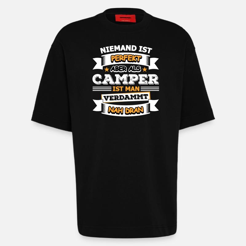 Camper - Heavyweight T-Shirt - made by SPREAD  - SOLID BLACK