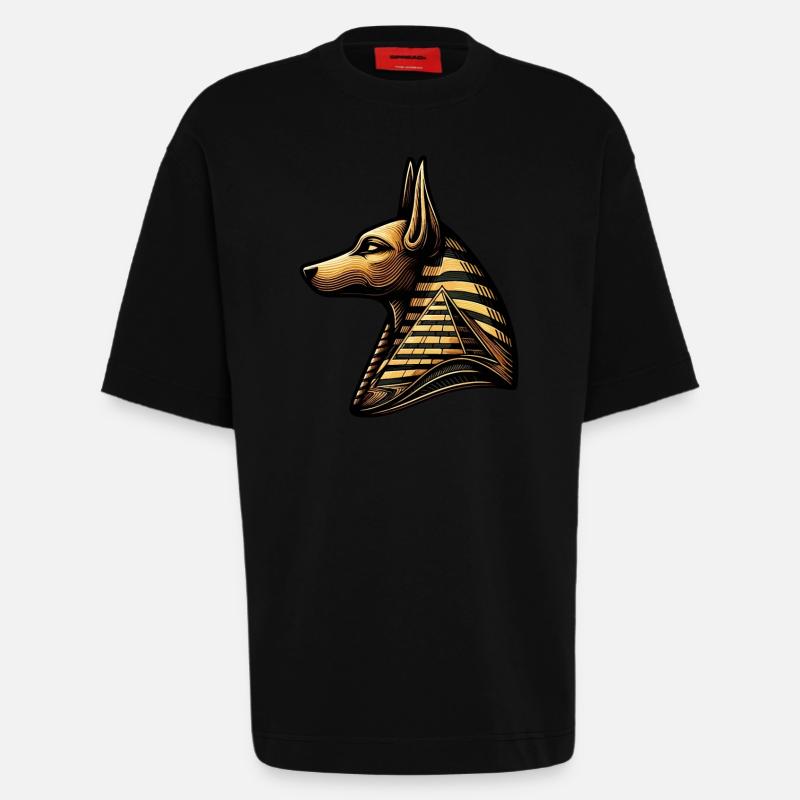 Anubis | Wächter der Gräber Ägypten - Heavyweight T-Shirt - made by SPREAD  - SOLID BLACK