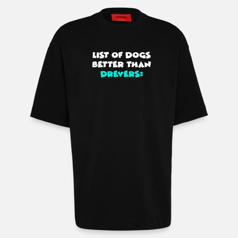 Drever - T-shirt bio épais oversize fabriqué en UE - SOLID BLACK