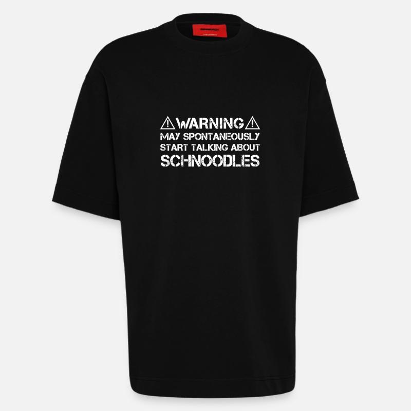 Schnoodle - Heavyweight T-Shirt - made by SPREAD  - SOLID BLACK