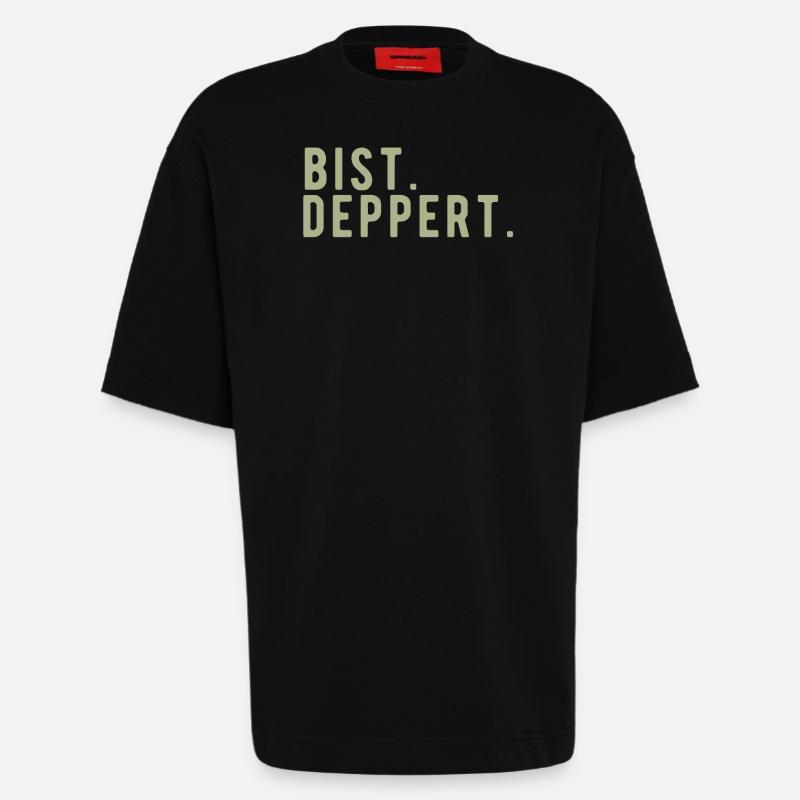 Bist deppert - Heavyweight T-Shirt - made by SPREAD  - SOLID BLACK