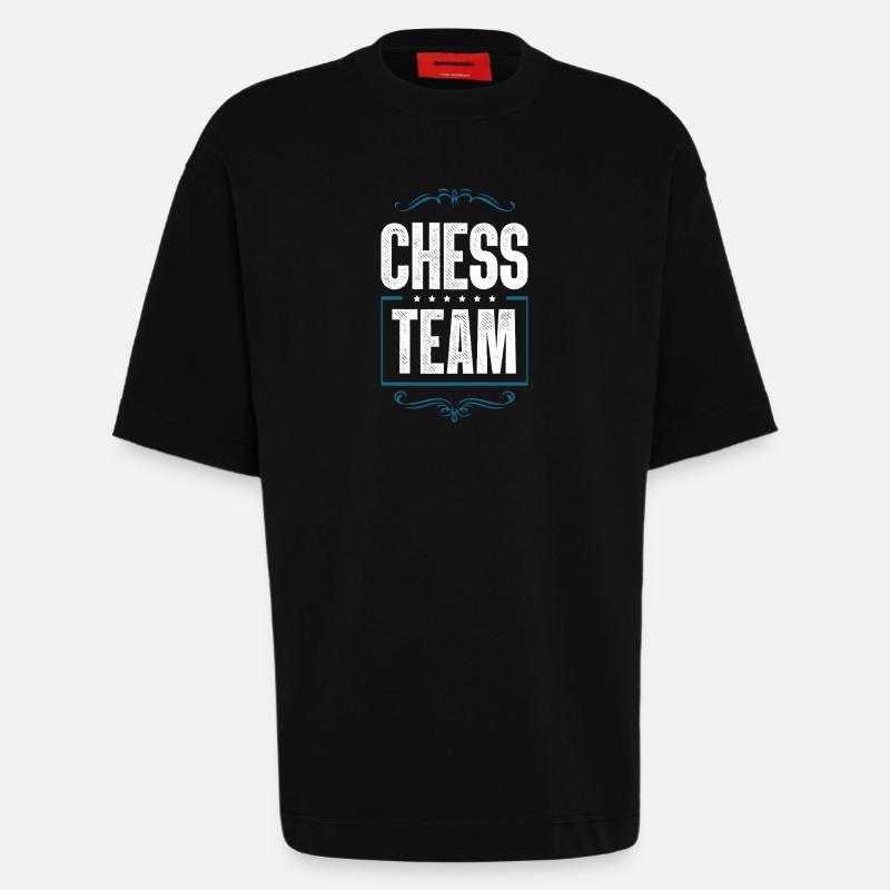 Chess Crew - Heavyweight T-Shirt - made by SPREAD  - SOLID BLACK
