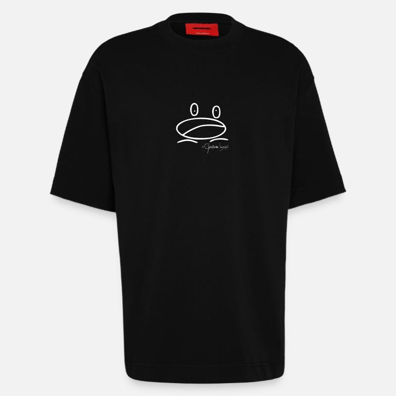 Froschmini - Ranunculus Oophagus - Heavyweight T-Shirt - made by SPREAD  - SOLID BLACK