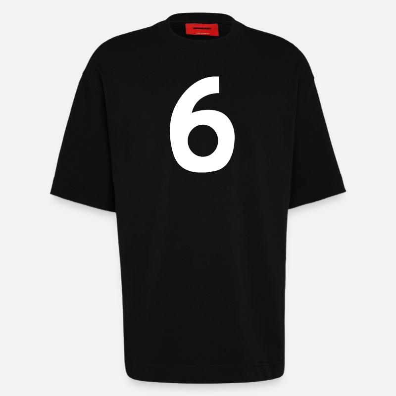 Nummer 6 - Heavyweight T-Shirt - made by SPREAD - SOLID BLACK