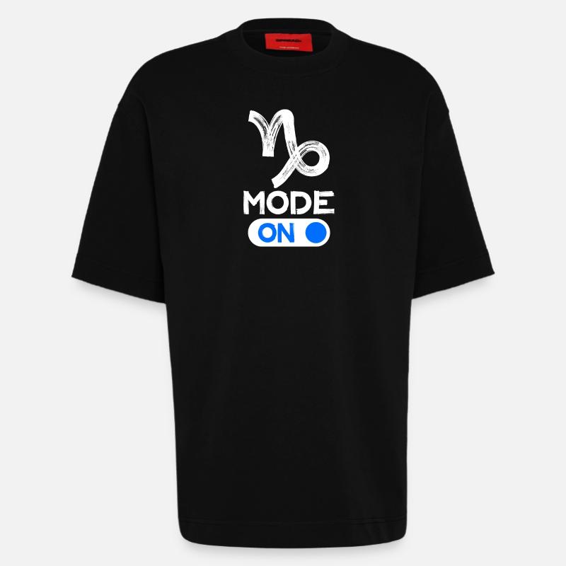 Astronomie Steinbock Statement Aberglaube Himmel - Heavyweight T-Shirt - made by SPREAD  - SOLID BLACK