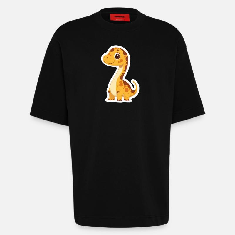 Dinosaurier - Heavyweight T-Shirt - made by SPREAD  - SOLID BLACK