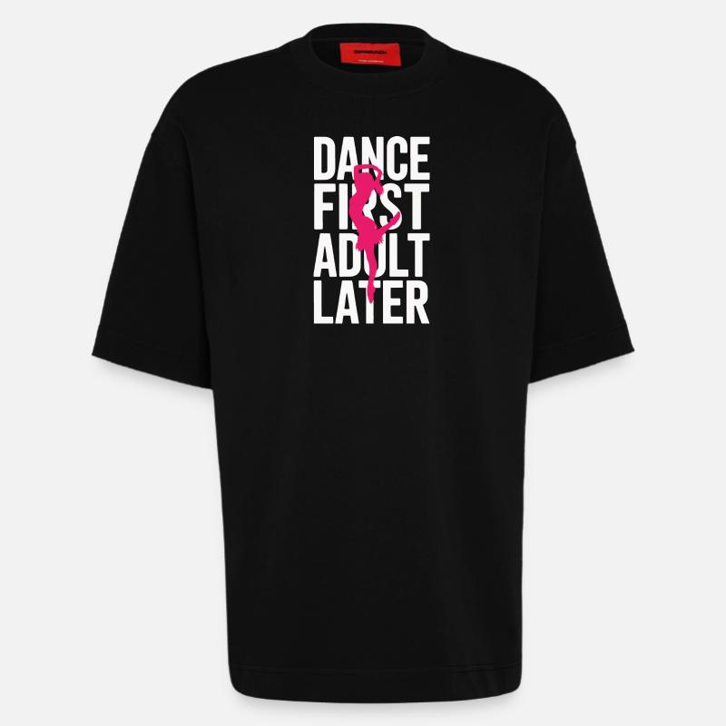Dancing Dancers Dancing - Heavyweight T-Shirt - made by SPREAD  - SOLID BLACK