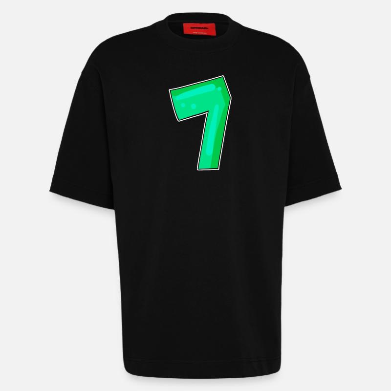 Numéro 7 Numéro Sept - T-shirt bio épais oversize fabriqué en UE - SOLID BLACK