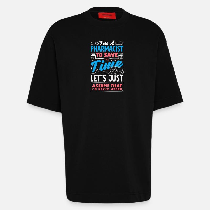 Apotheker Pharmazeutisch-technischer - Heavyweight T-Shirt - made by SPREAD  - SOLID BLACK