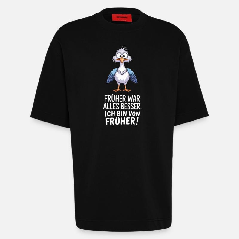 Früher War Alles Besser - Heavyweight T-Shirt - made by SPREAD  - SOLID BLACK