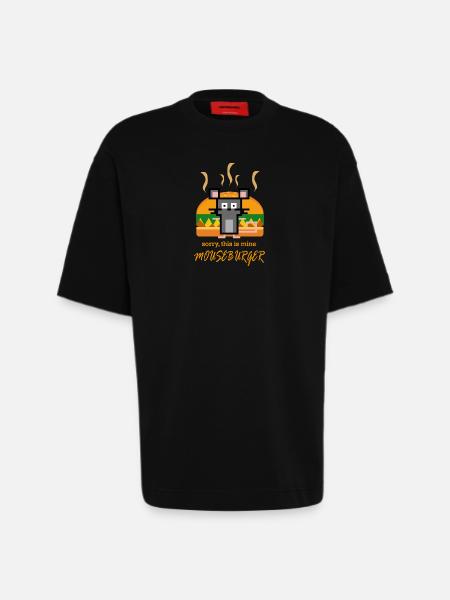 Mouseburger - Heavyweight T-Shirt - made by SPREAD  - SOLID BLACK