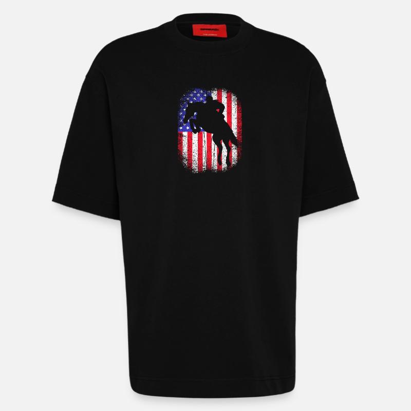 Saut d’obstacles Saut d’obstacles - T-shirt bio épais oversize fabriqué en UE - SOLID BLACK
