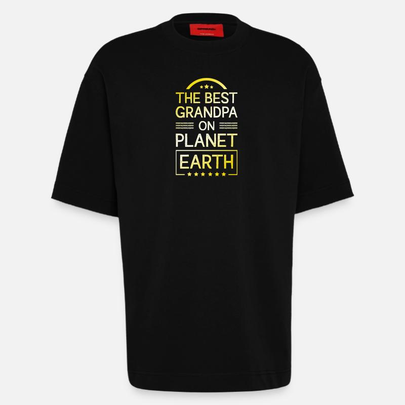 Bester Opa Spruch - Heavyweight T-Shirt - made by SPREAD  - SOLID BLACK