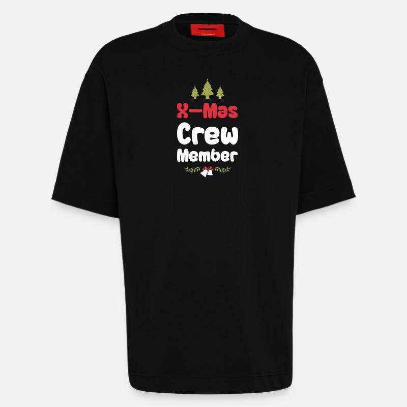 X-Mas Crew Mitglied - Heavyweight T-Shirt - made by SPREAD  - SOLID BLACK