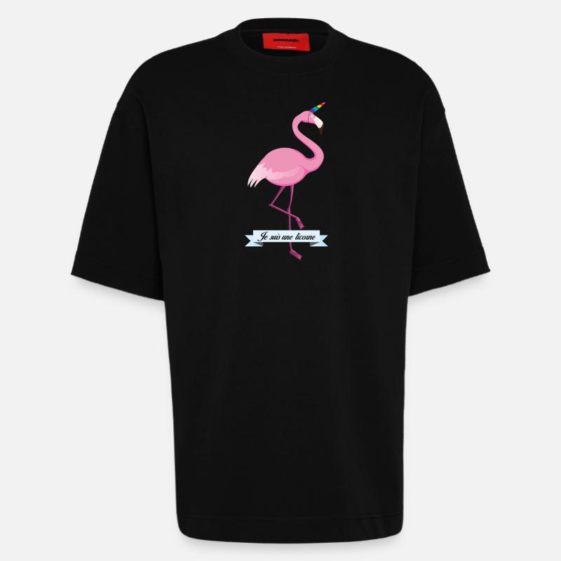 Ich bin ein Einhorn - Heavyweight T-Shirt - made by SPREAD - SOLID BLACK