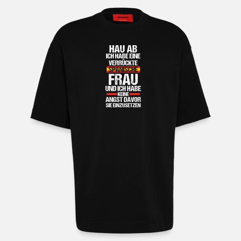 Spanier Spanien - Heavyweight T-Shirt - made by SPREAD  - SOLID BLACK