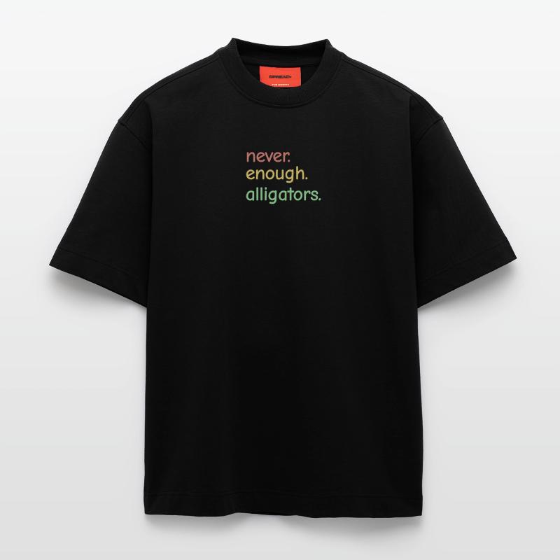 Never Enough Alligators - Alligator Lovers Heavyweight T-Shirt - made by SPREAD 