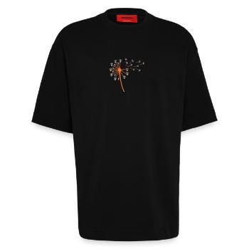 Goats - Heavyweight T-Shirt - made by SPREAD  - SOLID BLACK - Front - Fiona (171cm)
