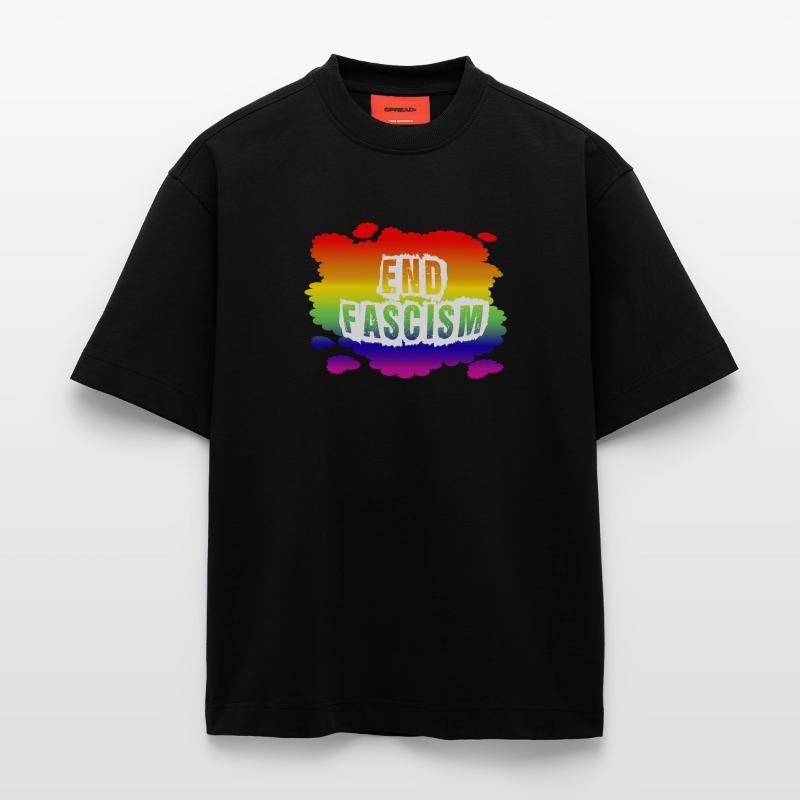 Stop AfD against right, democracy, diversity, left Heavyweight T-Shirt - made by SPREAD 