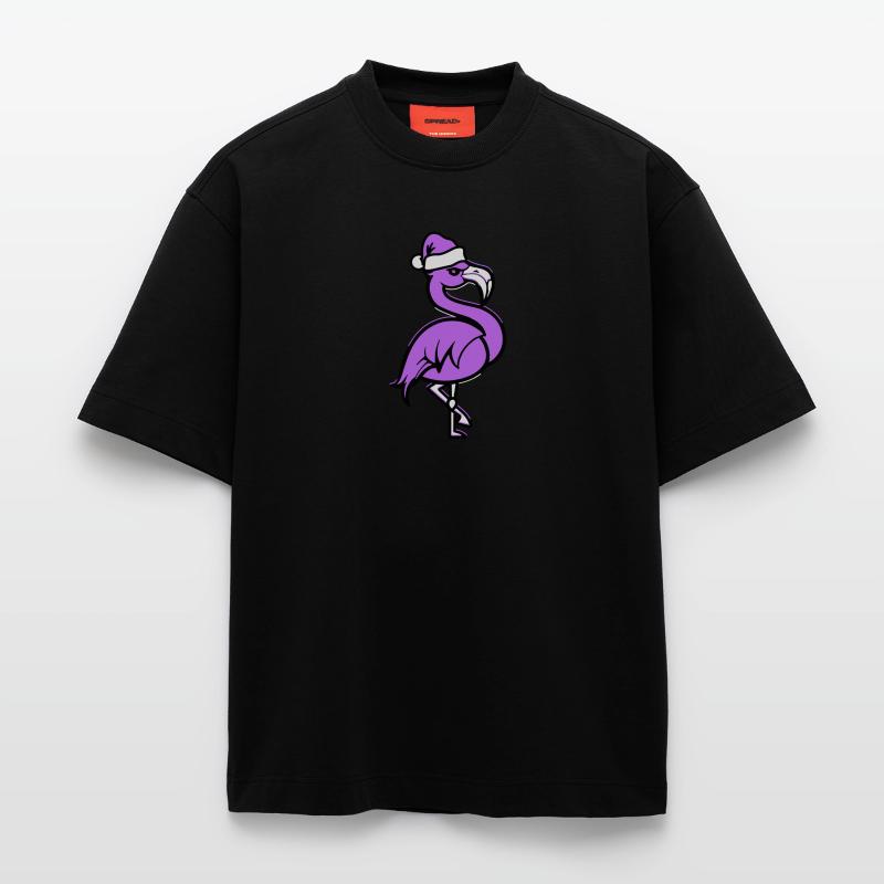flamingo comic weihnachten Heavyweight T-Shirt - made by SPREAD 