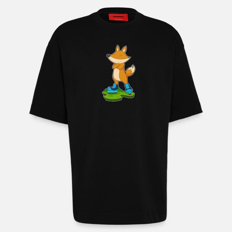 Fuchs Inline skating Inline skates - Heavyweight T-Shirt - made by SPREAD - SOLID BLACK