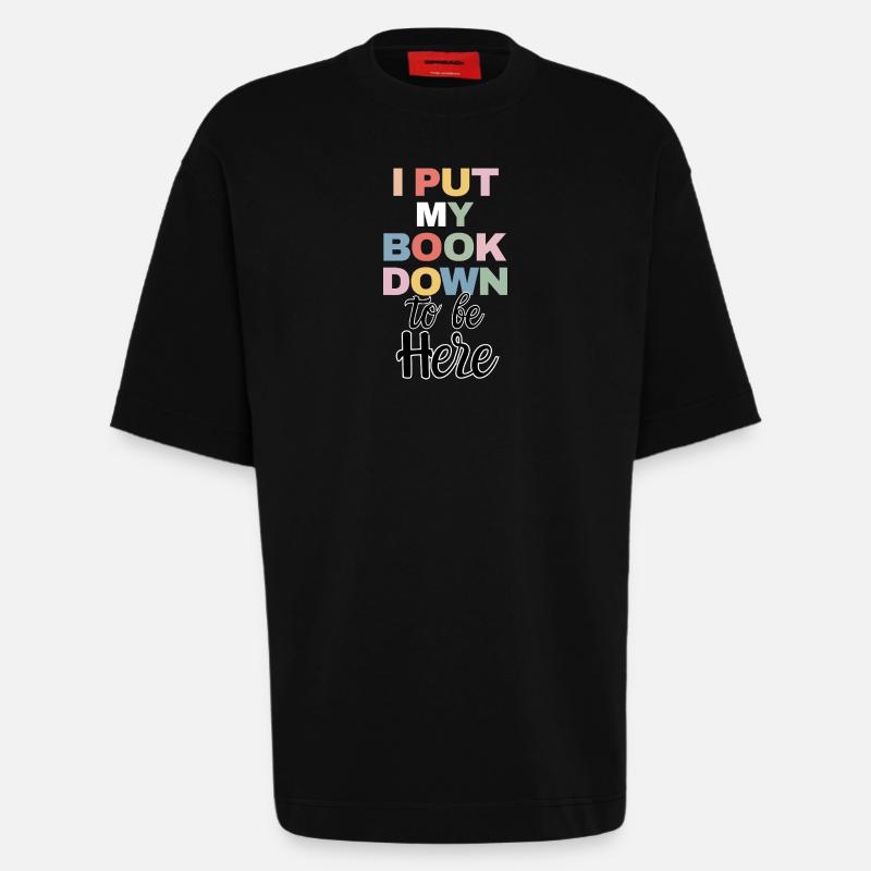 Funny Book Reader Quote Reading - Heavyweight T-Shirt - made by SPREAD  - SOLID BLACK