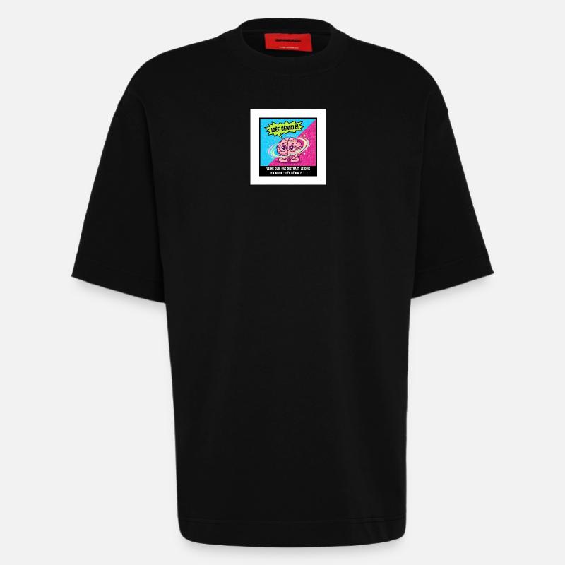Awesome Idea Brain Pop - Heavyweight T-Shirt - made by SPREAD  - SOLID BLACK