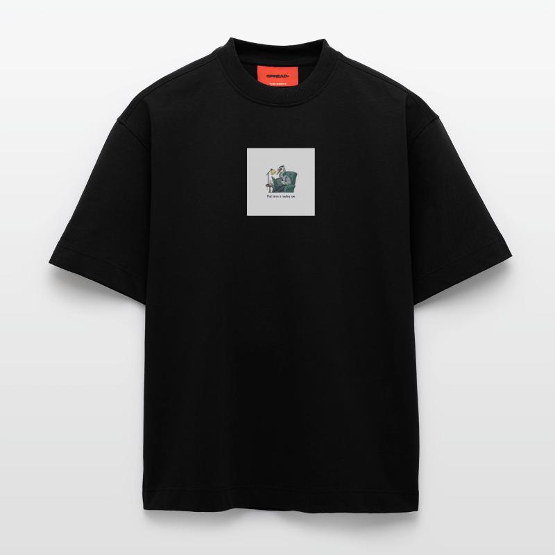 Quantenvogel-Lesen im Sessel Heavyweight T-Shirt - made by SPREAD 