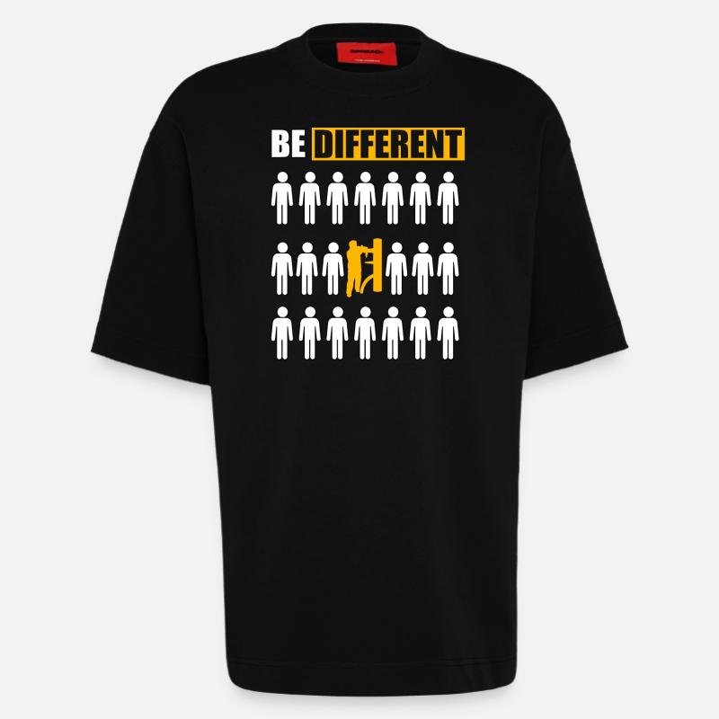 Sei anders Wing Chun - Heavyweight T-Shirt - made by SPREAD  - SOLID BLACK