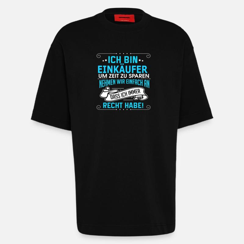 EINKÄUFER - Heavyweight T-Shirt - made by SPREAD  - SOLID BLACK