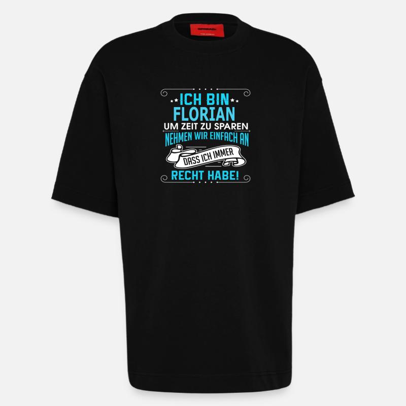 FLORIAN - Heavyweight T-Shirt - made by SPREAD  - SOLID BLACK