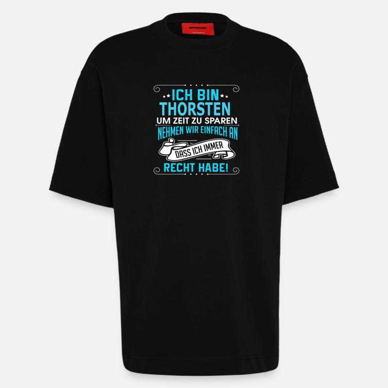 THORSTEN - Heavyweight T-Shirt - made by SPREAD  - SOLID BLACK